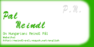 pal meindl business card